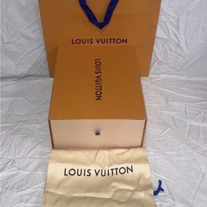 Louis Vuitton Orange Box and Bag Set